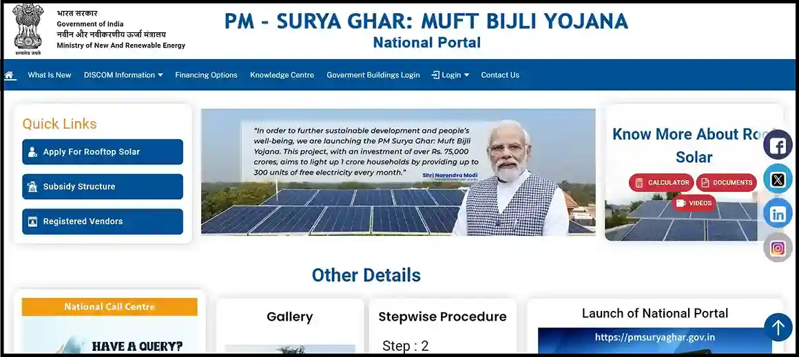 Pradhan Mantri Suryoday Yojana 2024 Application Process